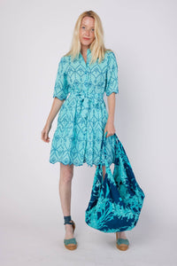 The Bella Blue Eyelet Resort Dress