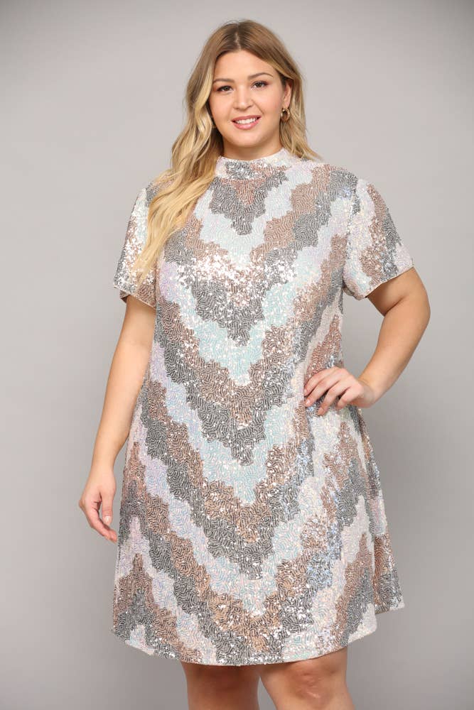 Curvy Celestial Sparkle Dress