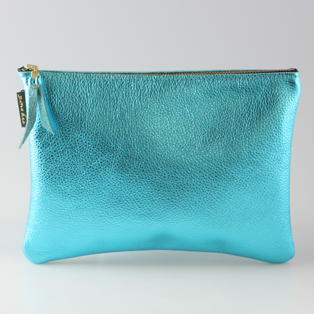 The Metallic Everyday Pouch: 3 sizes! Ginger/Monroe/Carter