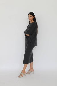 The Allegra Cashmere Blend Wrap Skirt