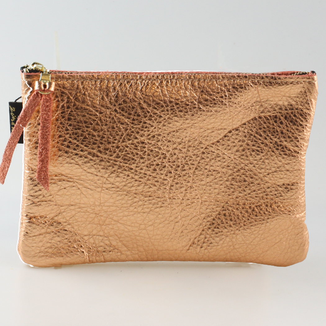 The Metallic Everyday Pouch: 3 sizes! Ginger/Monroe/Carter