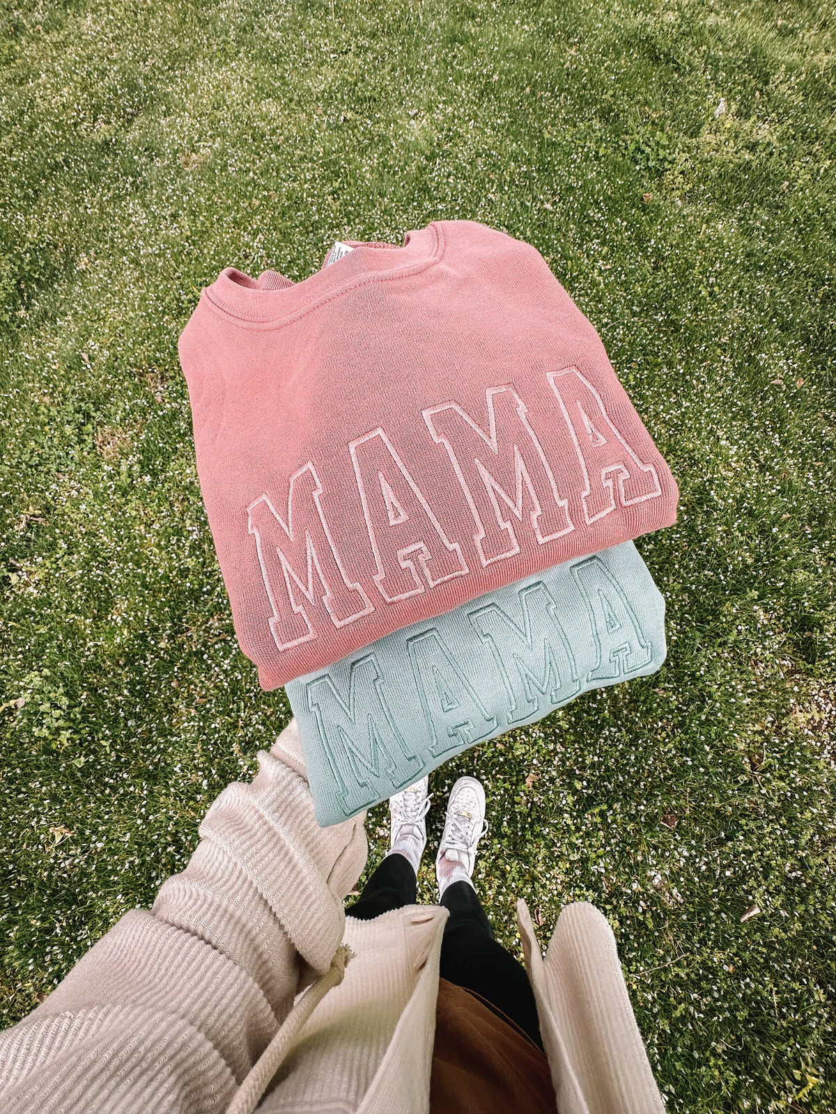 Our Embroidered MAMA Sweatshirt