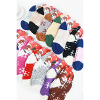 Kids Snowflake Print Fluffy Socks