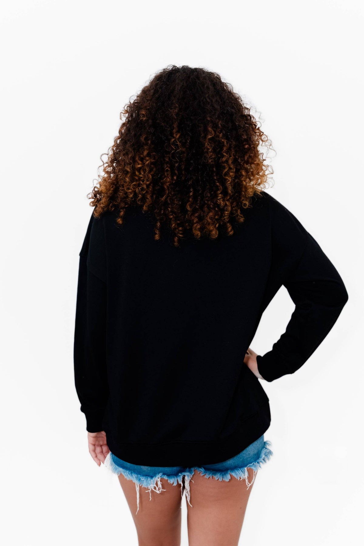 Skeleton Sequin Embellished Sweatshirt