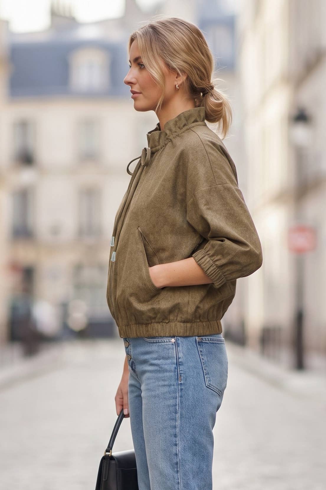 Bianca Denim Zip Up Jacket