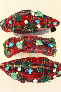 Christmas Themed Jeweled Embellished Headband