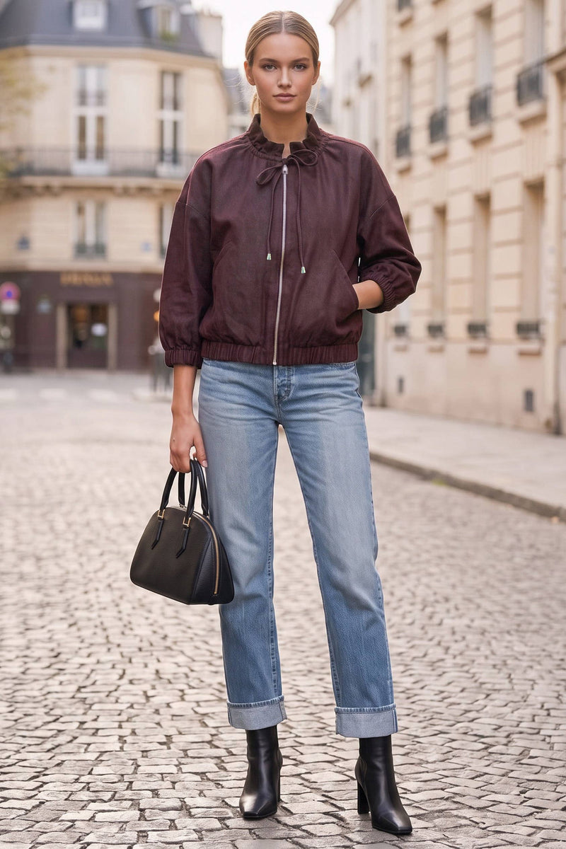 Bianca Denim Zip Up Jacket