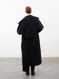 The Bailey Black Oversized Knit Coat