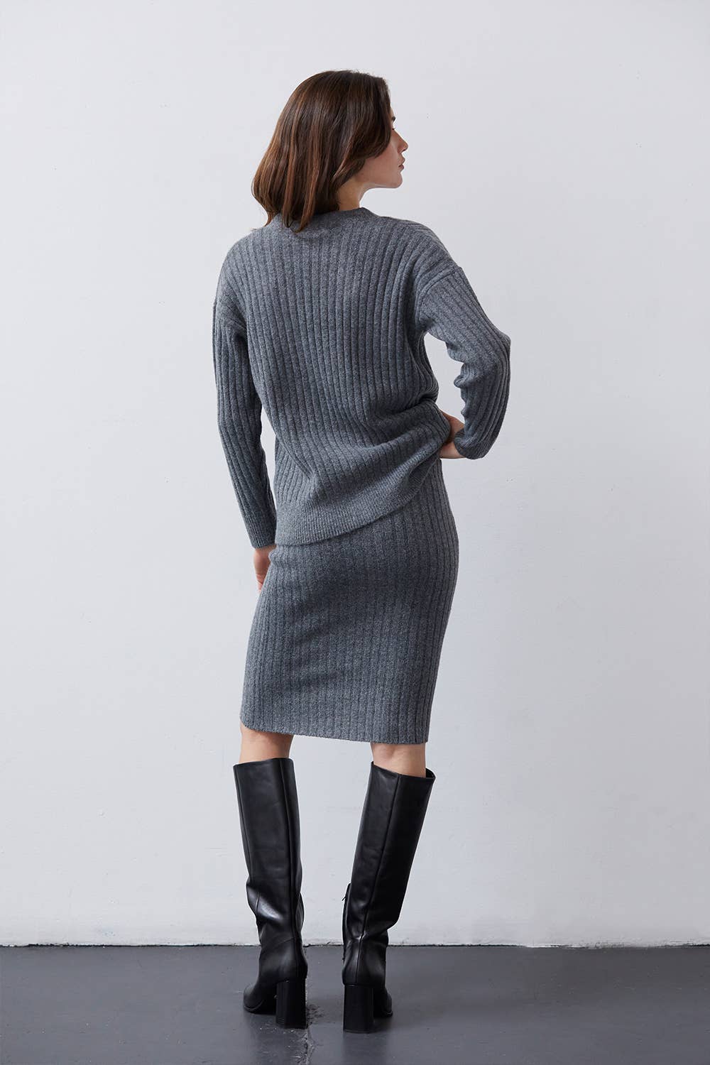 The Misty Brushed Sweater Dress