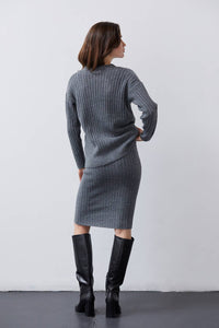 The Misty Brushed Sweater Dress
