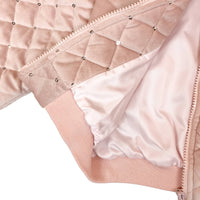 Little Ones Floral Embroidered Quilted Jacket