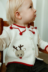 Little Ones Reindeer Cardigan
