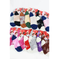 Kids Snowflake Print Fluffy Socks