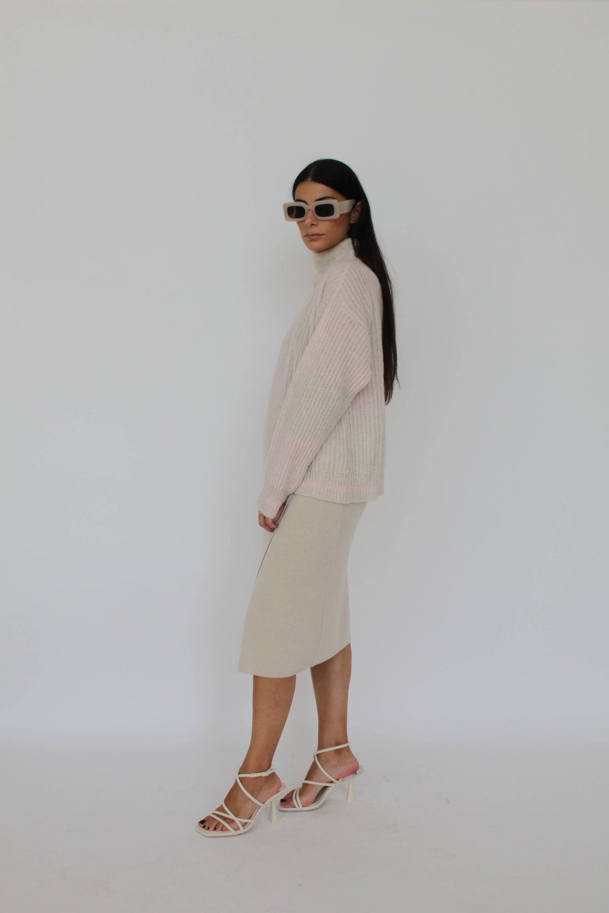 The Allegra Cashmere Blend Wrap Skirt