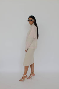 The Allegra Cashmere Blend Wrap Skirt