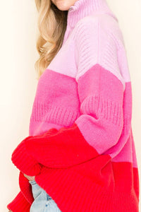 Curvy Pretty in Pink Curvy Sweater