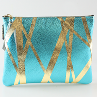 The Metallic Cross-Stripe Everyday Pouch: 2 sizes!