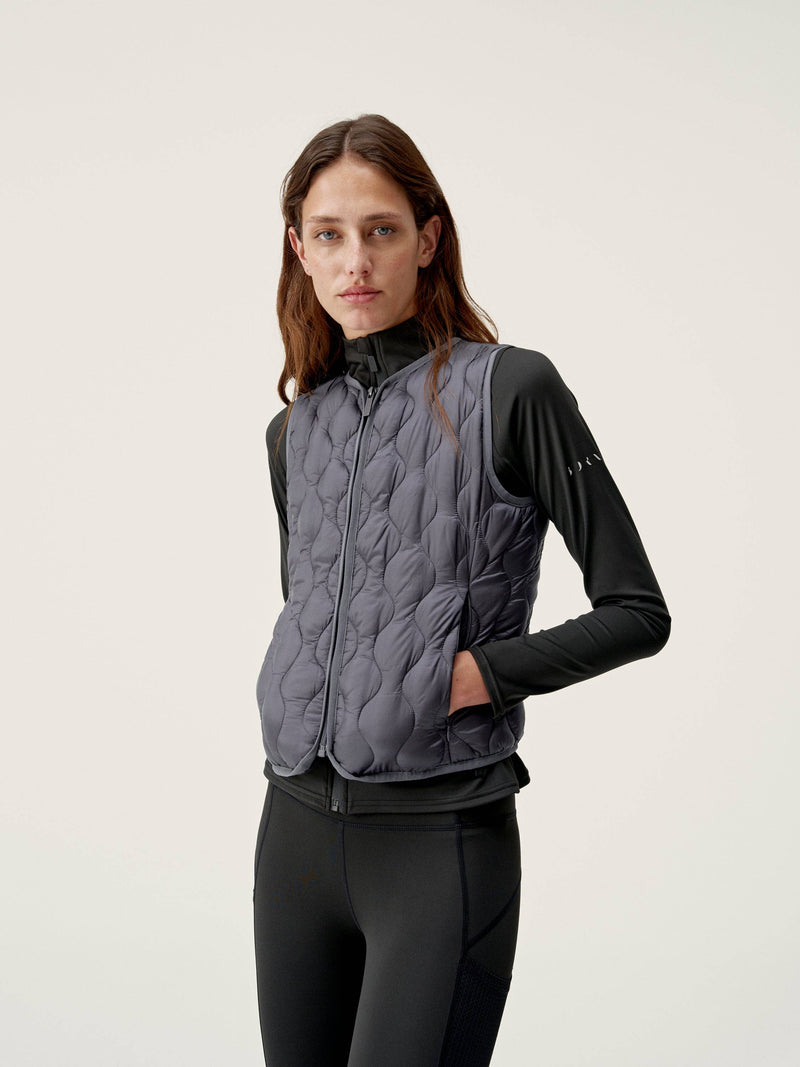 The Kenal Dark Quilted Vest