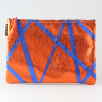 The Metallic Cross-Stripe Everyday Pouch: 2 sizes!