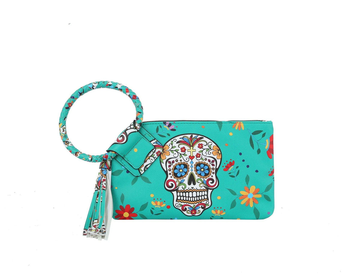 An Array of Color Gabi Day of the Dead Wristlet