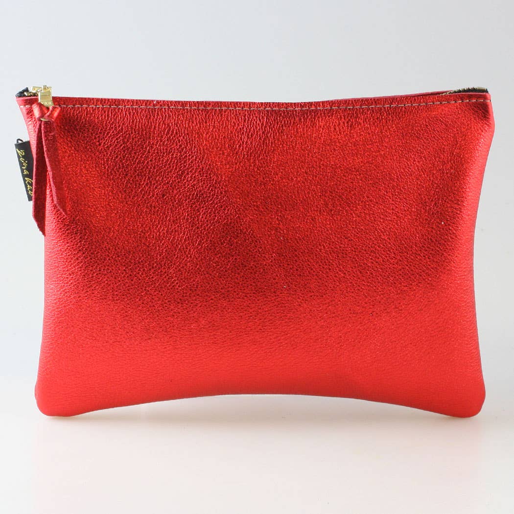 The Metallic Everyday Pouch: 3 sizes! Ginger/Monroe/Carter