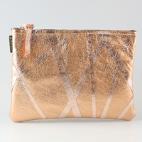 The Metallic Cross-Stripe Everyday Pouch: 2 sizes!