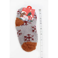 Kids Snowflake Print Fluffy Socks