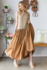 The Sonia Washed Balloon Skirt Dress