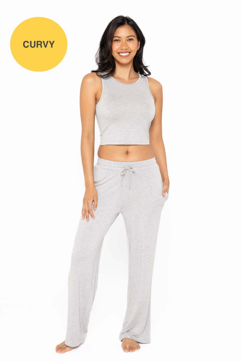 Curvy Carla Mid-Rise Lounge Pant