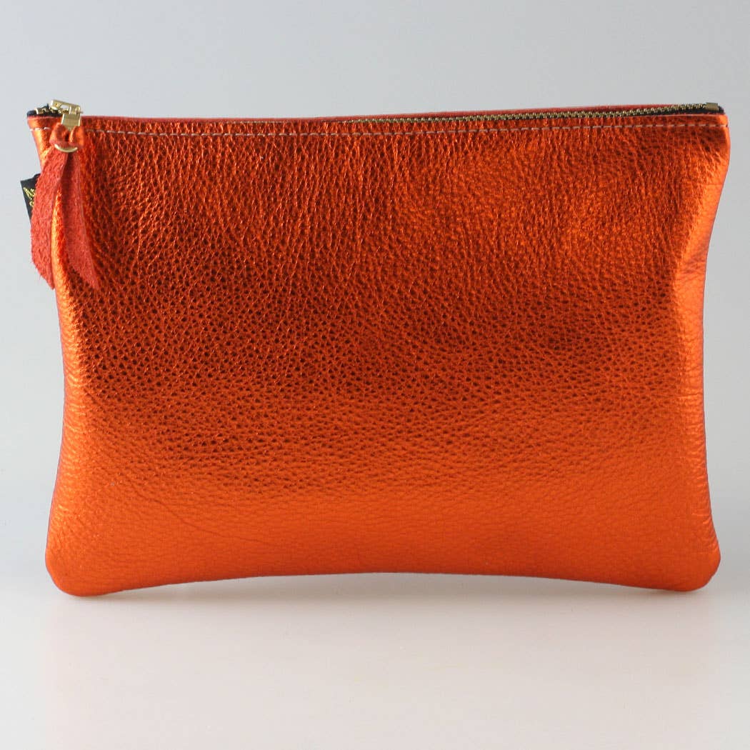 The Metallic Everyday Pouch: 3 sizes! Ginger/Monroe/Carter