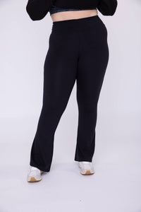 Curvy Venice Crossover Waist Yoga Pants