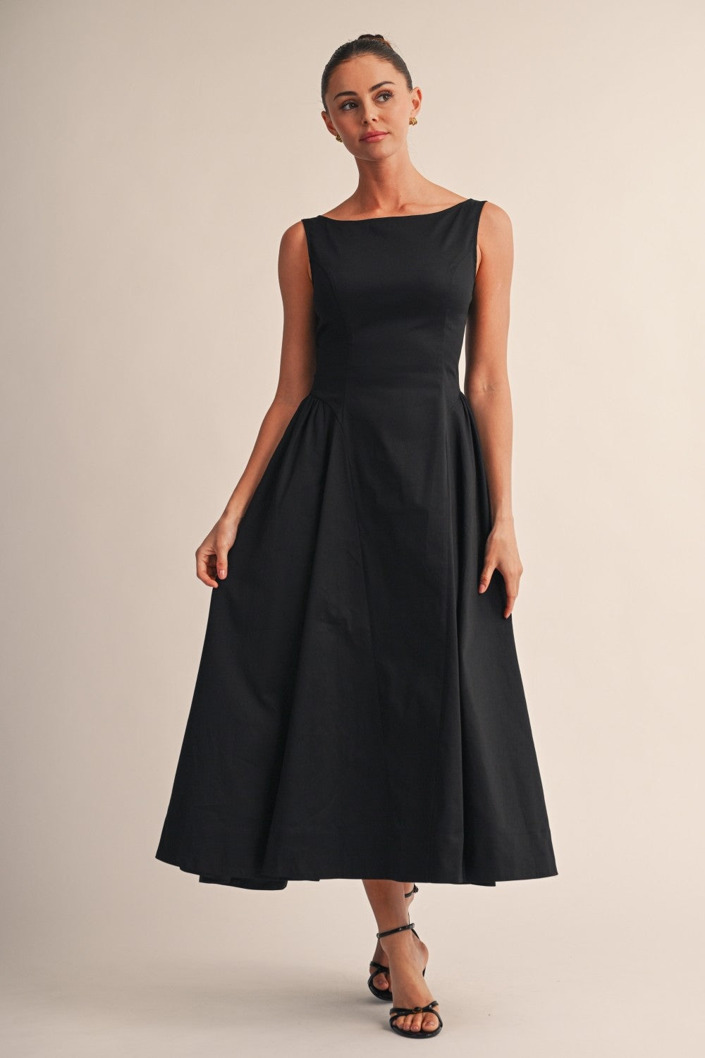 Camille Open Back Midi Dress