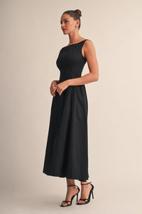 Camille Open Back Midi Dress