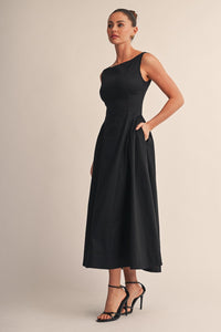 Camille Open Back Midi Dress