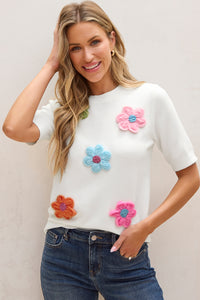 The Fabia Floral Sweater