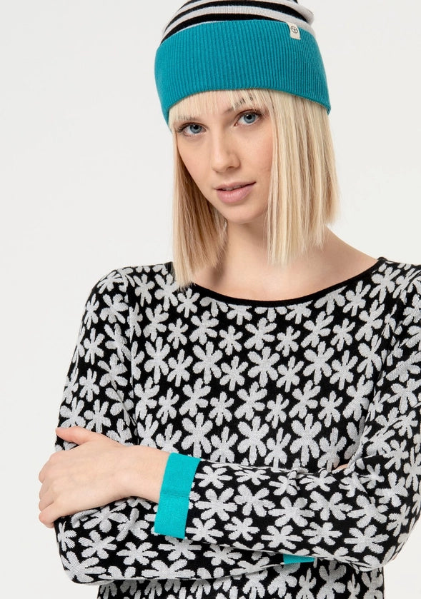 The Elzbeth Joyful Jacquard Sweater Dress