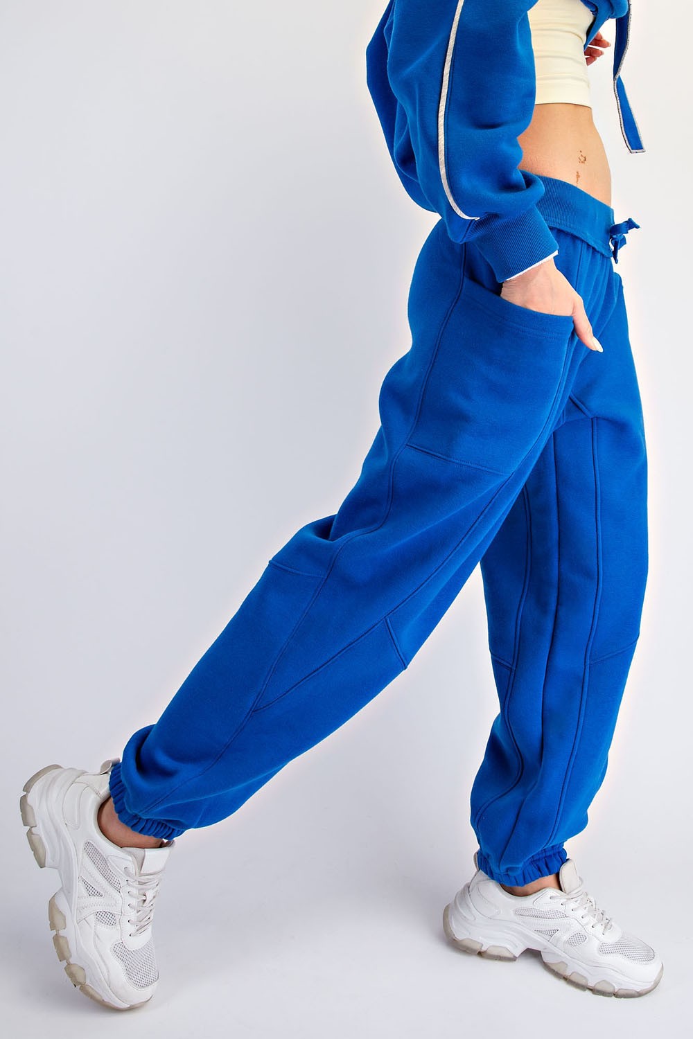 Fleeced Terry Flow Jogger Pants