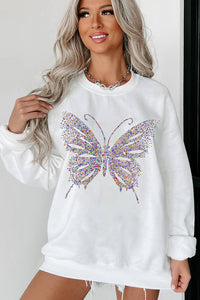 The Bellissima Rhinestone Butterfly Top