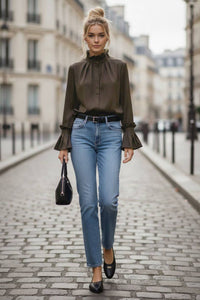 Demi Ruffle Sleeve Blouse
