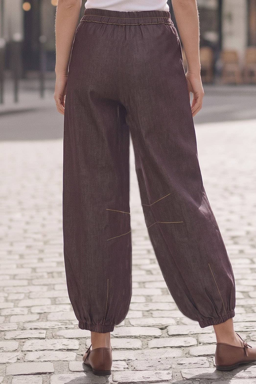 Piper Drawstring Denim Pants
