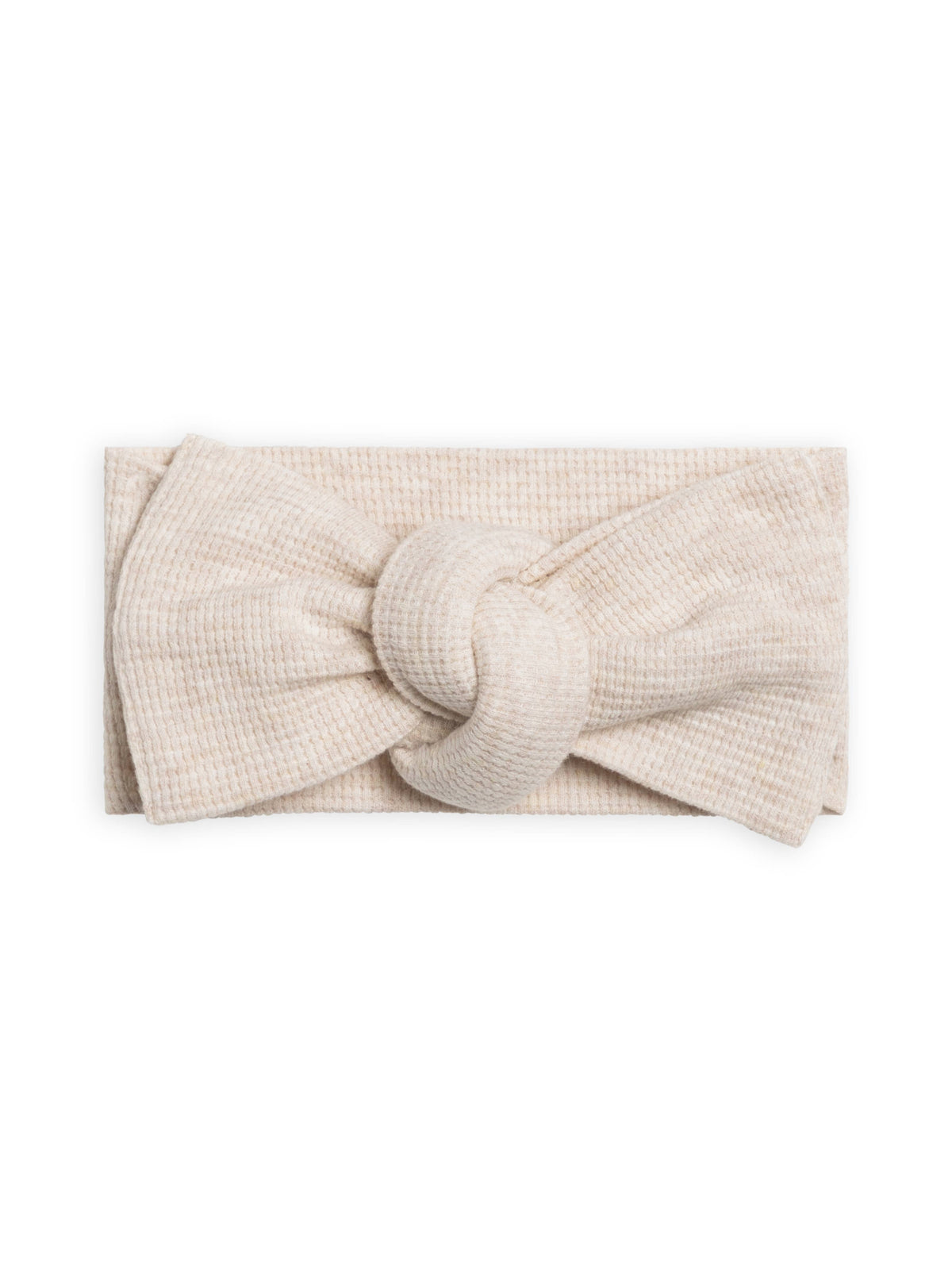 Organic Baby Waffle Bow Wrap - Heather Oat