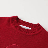 Little Ones Red Santa Christmas Sweater