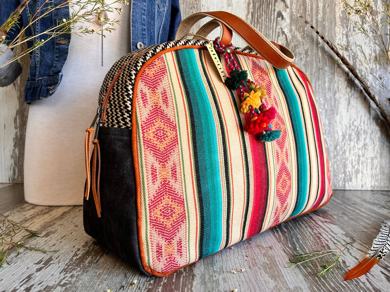 The Southwest Sarape Overnight Weekend or Large Project Bag