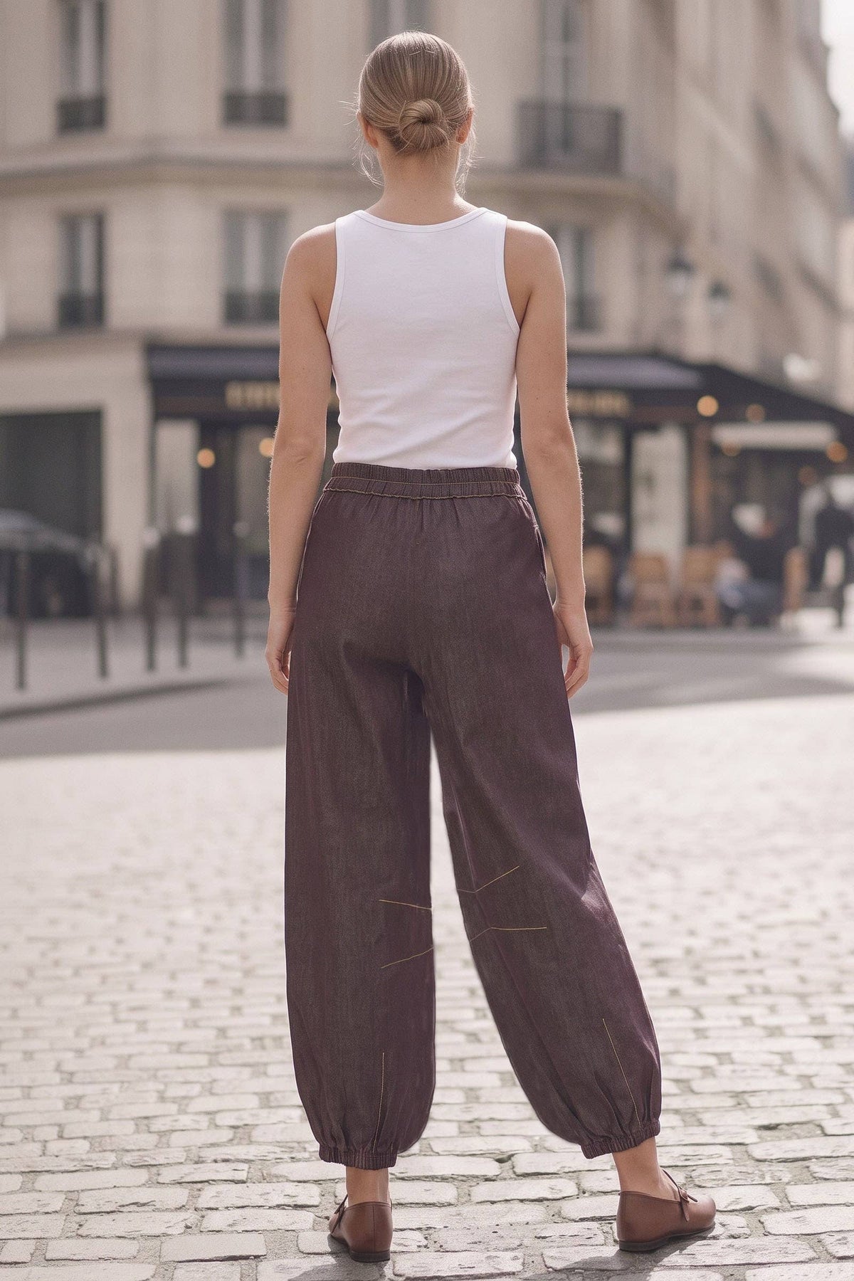 Piper Drawstring Denim Pants