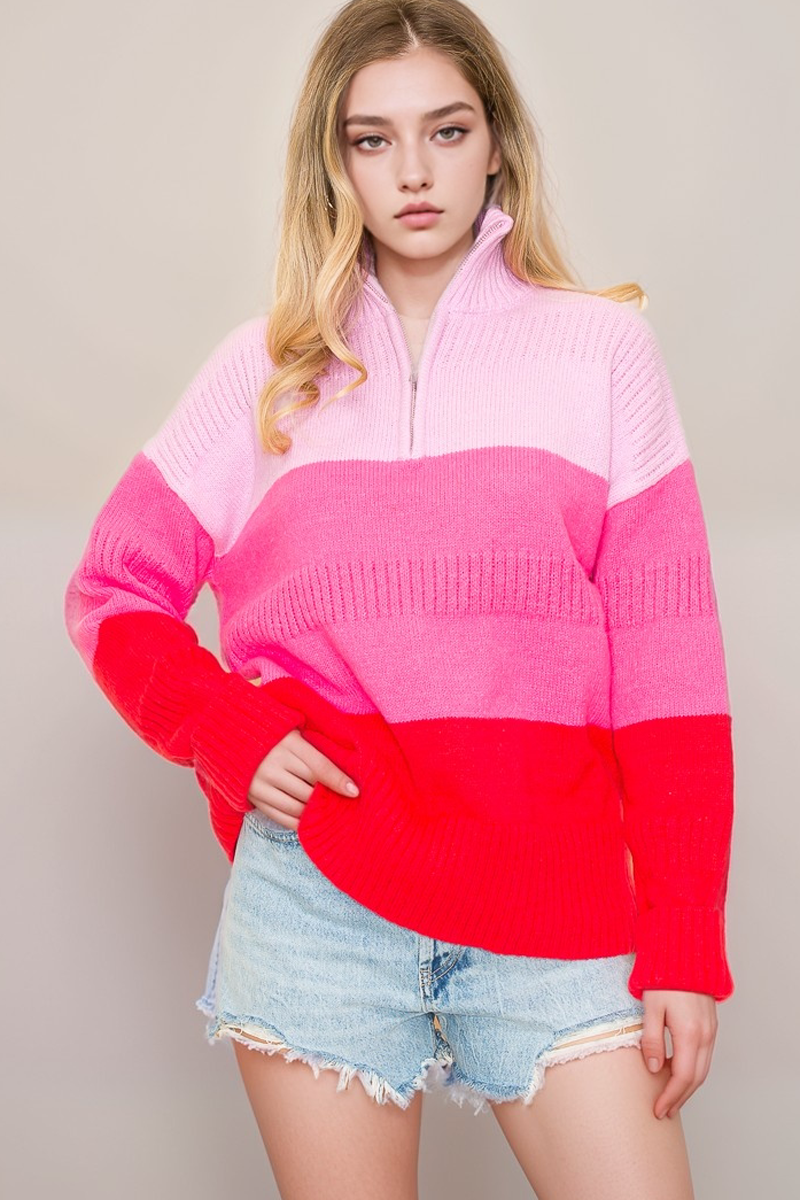 Curvy Pretty in Pink Curvy Sweater