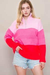 Curvy Pretty in Pink Curvy Sweater