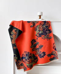 Sumptuous Orange & Blue Reversible Wrap