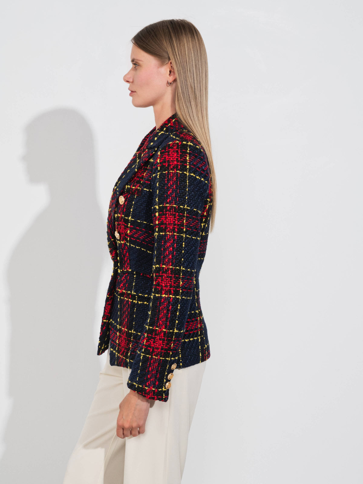 The Red Plaid Blazer