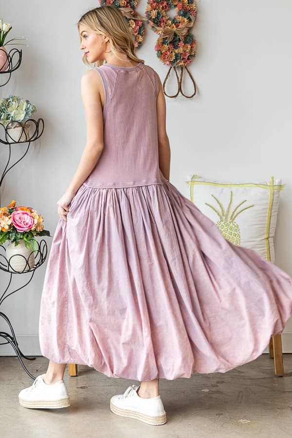 The Sonia Washed Balloon Skirt Dress