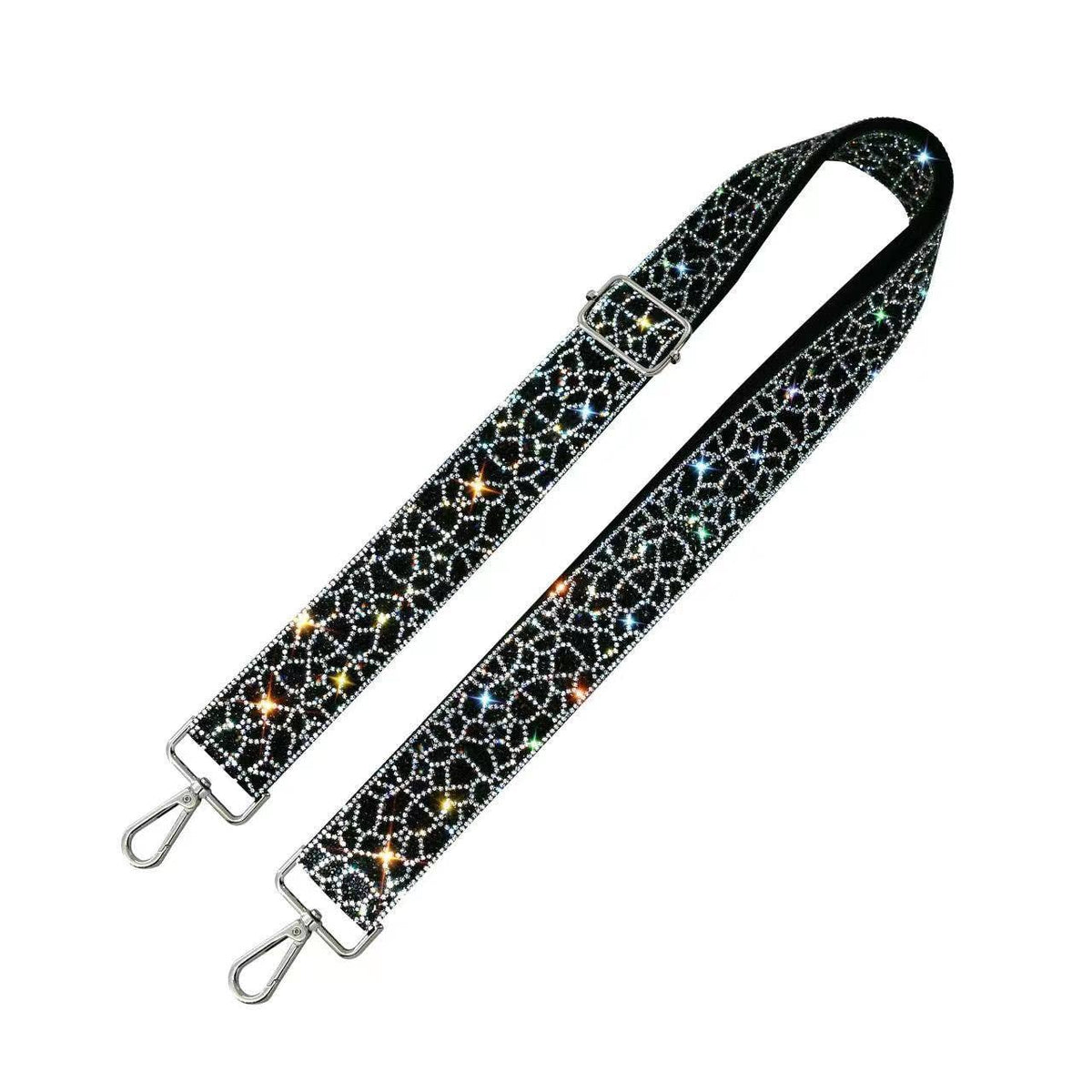 RS038W Sparkling Rhinestone Lattice Web Pattern Strap